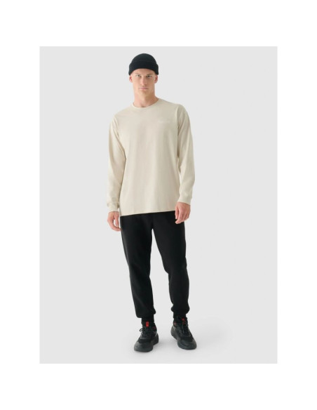 Longsleeve oversize z nadrukiem męski 4f 4fraw24tlonm502-12s