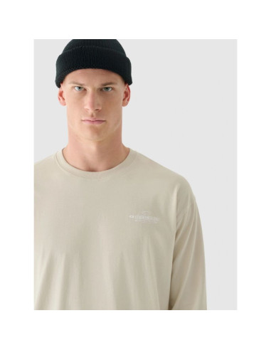 Longsleeve oversize z nadrukiem męski 4f 4fraw24tlonm502-12s