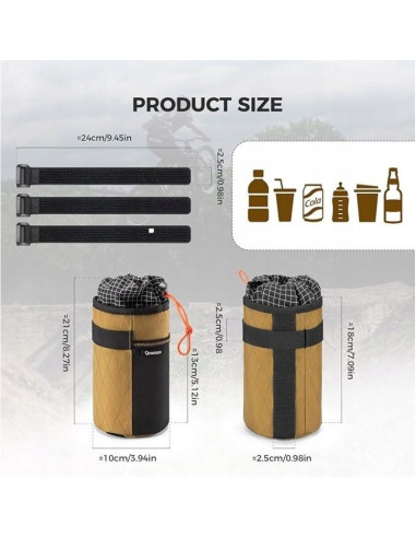 Qunature termiczna torba na bidon rowerowy 1l