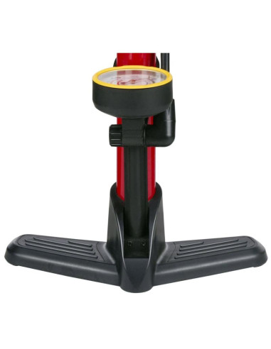 Pompka warsztatowo  rowerowa dunlop 230 psi (16bar) z manometrem czerwony