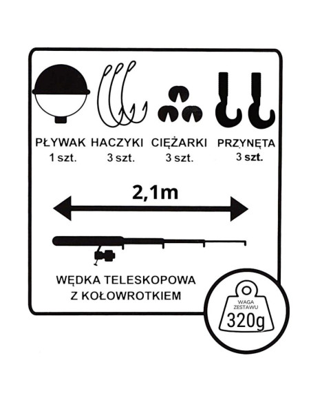 Zestaw wędkarski enero 2106
