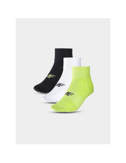 Skarpetki casual za kostkę (3-pack) chłopięce 4f junior 4fjwmm00usocu330-91s