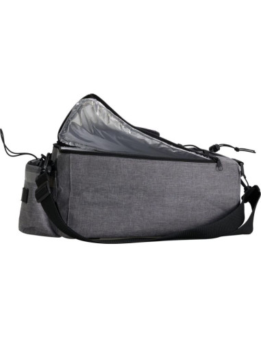 Sakwa plecak torba rowerowa na bagażnik 4w1 szara xqmax