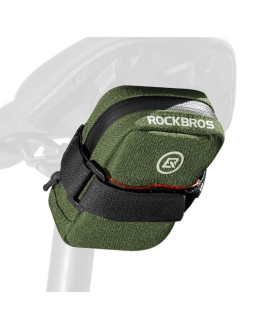 Rockbros torba rowerowa podsiodłowa zielona 0,35l