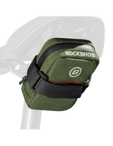 Rockbros torba rowerowa podsiodłowa zielona 0,35l