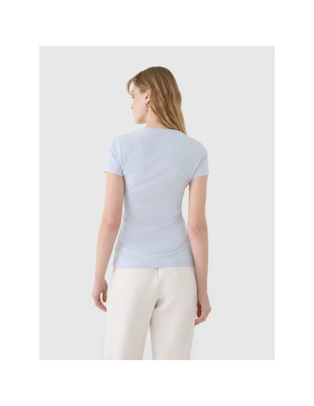 T-shirt damski slim z modalem 4f 4fwss25ttshf1995-34s