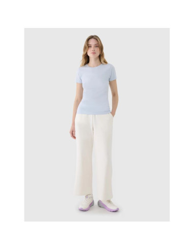 T-shirt damski slim z modalem 4f 4fwss25ttshf1995-34s