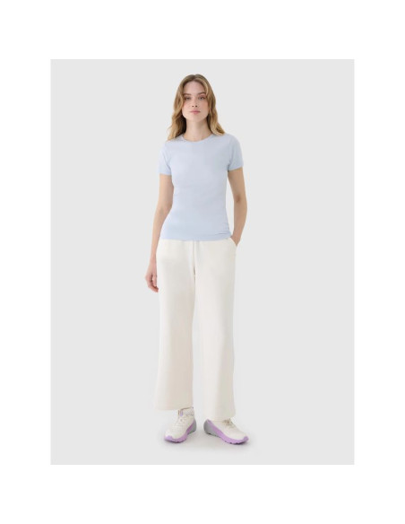 T-shirt damski slim z modalem 4f 4fwss25ttshf1995-34s