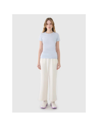 T-shirt damski slim z modalem 4f 4fwss25ttshf1995-34s