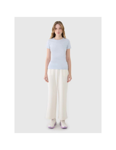 T-shirt damski slim z modalem 4f 4fwss25ttshf1995-34s