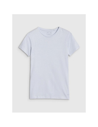 T-shirt damski slim z modalem 4f 4fwss25ttshf1995-34s