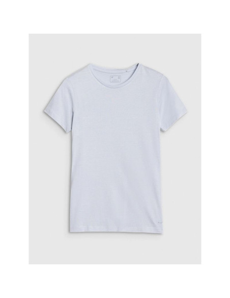 T-shirt damski slim z modalem 4f 4fwss25ttshf1995-34s