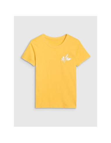 T-shirt regular z nadrukiem damski 4f 4frss25ttshf2693-71s