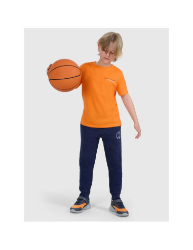 T-shirt regular z nadrukiem chłopięcy 4f 4fjwaw25ttshm2415-70s