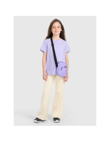 T-shirt regular z nadrukiem dziewczęcy 4f 4fjraw25ttshf3199-52s