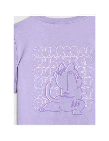 T-shirt regular z nadrukiem dziewczęcy 4f 4fjraw25ttshf3199-52s