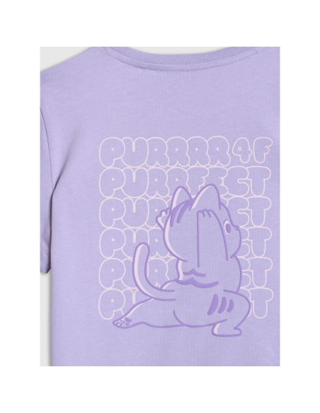 T-shirt regular z nadrukiem dziewczęcy 4f 4fjraw25ttshf3199-52s