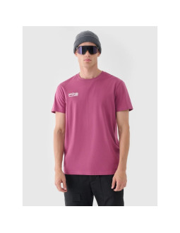 T-shirt regular gładki męski 4f 4fraw24ttshm2602-60s