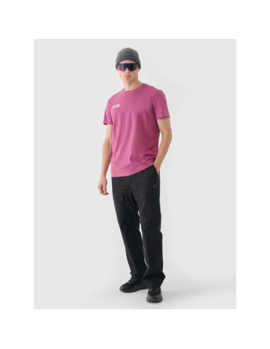 T-shirt regular gładki męski 4f 4fraw24ttshm2602-60s