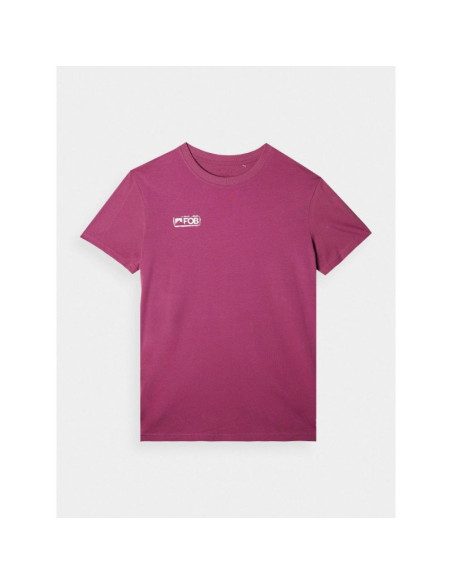 T-shirt regular gładki męski 4f 4fraw24ttshm2602-60s