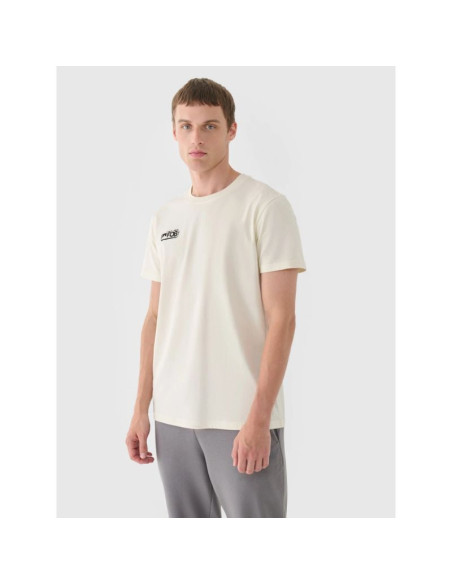 T-shirt regular gładki męski 4f 4fraw24ttshm2602-83s