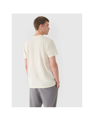 T-shirt regular gładki męski 4f 4fraw24ttshm2602-83s