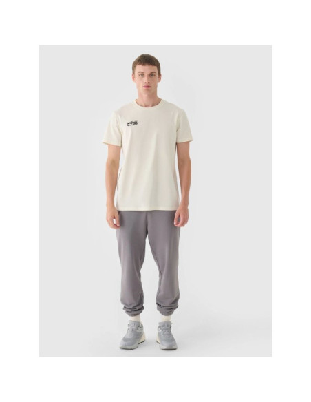 T-shirt regular gładki męski 4f 4fraw24ttshm2602-83s