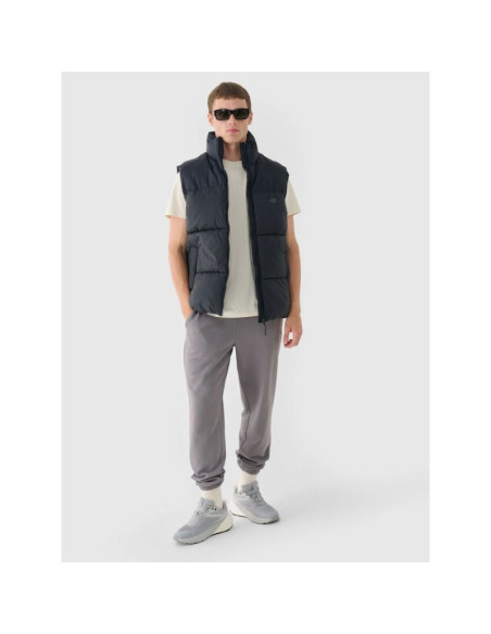 T-shirt regular gładki męski 4f 4fraw24ttshm2602-83s