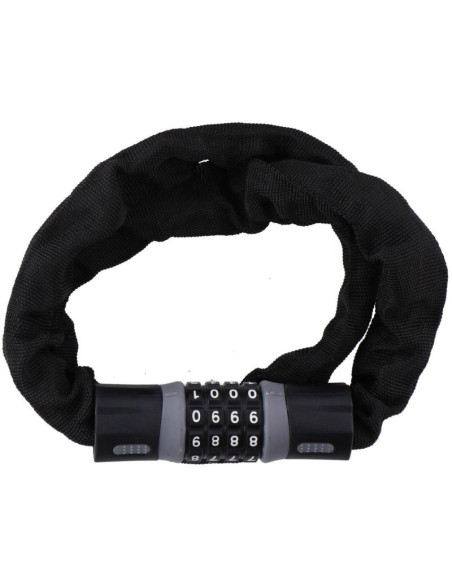 Zapięcie rowerowe łańcuch na szyfr dł.90cm czarne dunlop