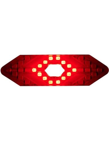 Lampka rowerowa tył z sygnalizatorem led ładowanie usb dunlop