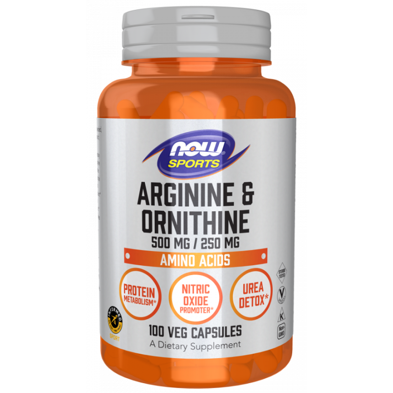 Arginine 500 mg + Ornithine 250 mg (100 kaps.)