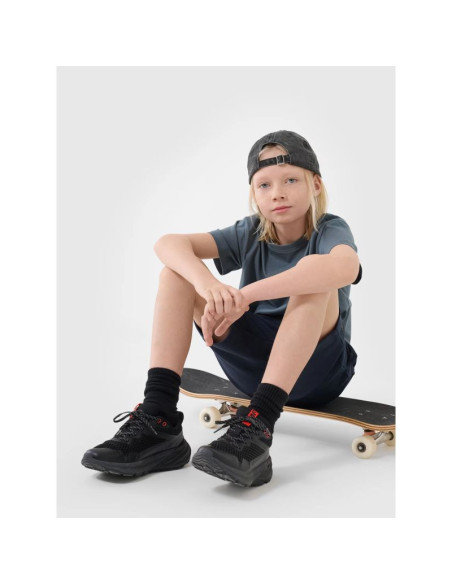 T-shirt oversize gładki chłopięcy 4f 4fjwss25ttshm2324-46s