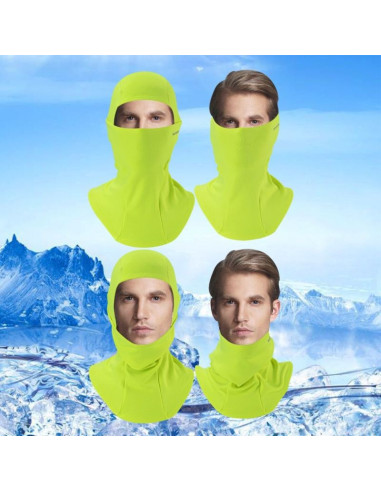 Rockbros ocieplana kominiarka lf7345g fluo zielona