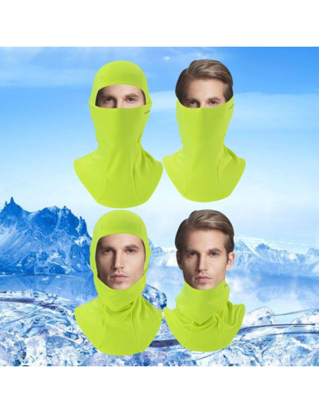 Rockbros ocieplana kominiarka lf7345g fluo zielona