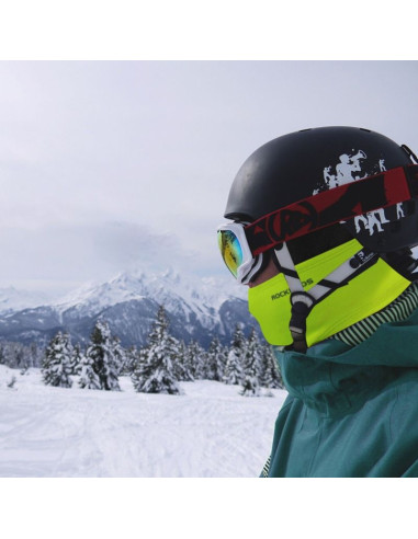 Rockbros ocieplana kominiarka lf7345g fluo zielona