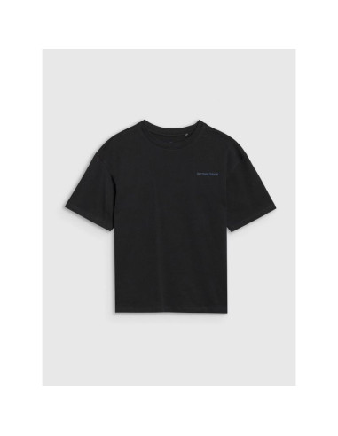 T-shirt oversize z napisem chłopięcy 4f 4fjwss25ttshm2184-20s