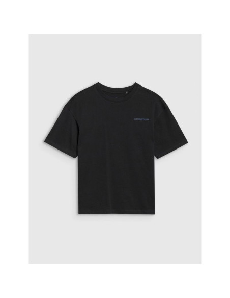 T-shirt oversize z napisem chłopięcy 4f 4fjwss25ttshm2184-20s