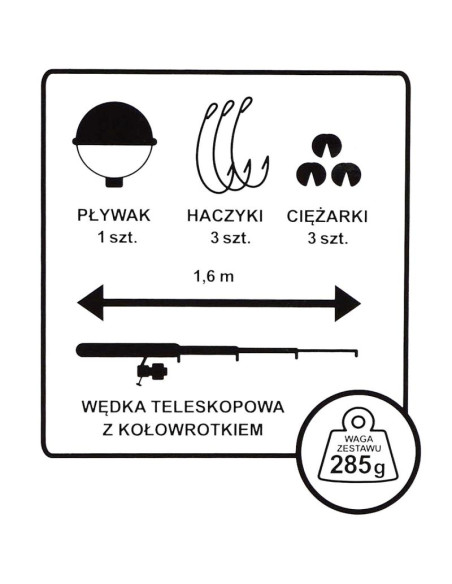 Zestaw wędkarski enero 105
