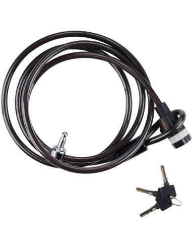 Zapięcie rowerowe linka na zamek 10x2400mm family black+decker