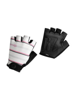 Rogelli rękawiczki damskie stripe biało-różowe xl