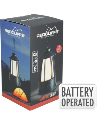 Latarka lampa camping baterie 15x8x8cm redcliffs
