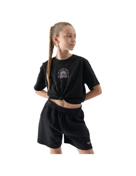 Dziewczęcy top z nadrukiem 4f 4fjwss25ttshf1872-20s