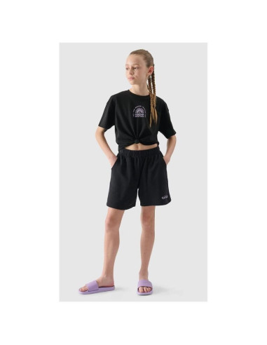 Dziewczęcy top z nadrukiem 4f 4fjwss25ttshf1872-20s