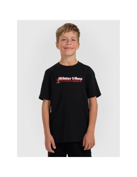 T-shirt regular z nadrukiem chłopięcy 4f 4fjraw25ttshm3168-20s