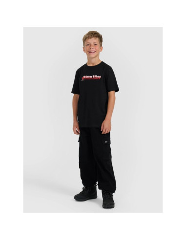 T-shirt regular z nadrukiem chłopięcy 4f 4fjraw25ttshm3168-20s