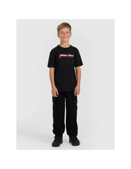 T-shirt regular z nadrukiem chłopięcy 4f 4fjraw25ttshm3168-20s