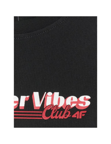 T-shirt regular z nadrukiem chłopięcy 4f 4fjraw25ttshm3168-20s