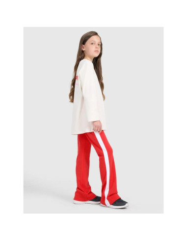 Longsleeve oversize z nadrukiem dziewczęcy 4f 4fjraw25tlonf589-11s