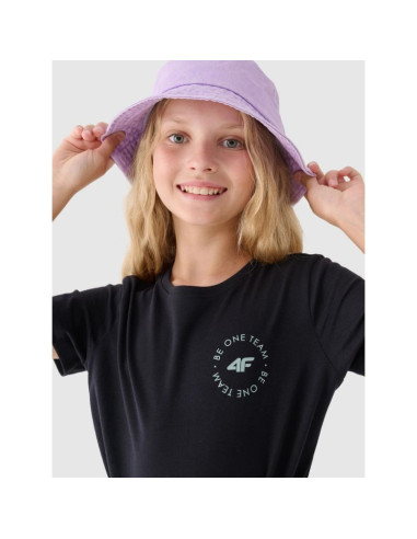 T-shirt z nadrukiem dziewczęcy 4f junior 4fjraw24ttshf2276-20s