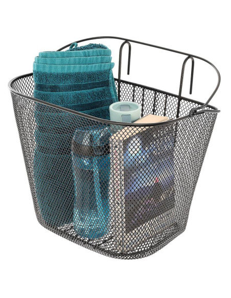 Koszyk metalowy rowerowy przedni na hak enero